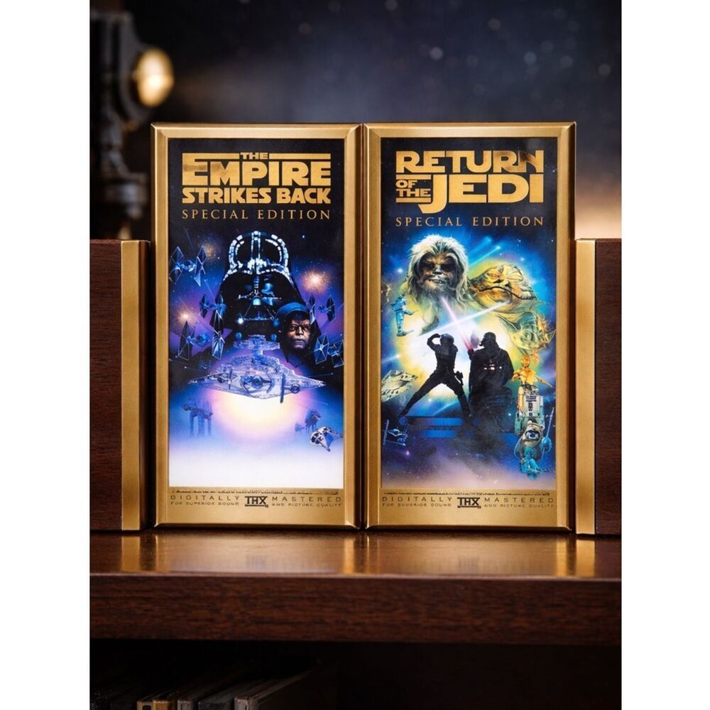 EUC- 1997 The Empire Strikes Back & Return of The Jedi STAR WARS VHS- Special Ed
